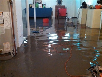 Flooded apartment